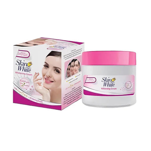 Skin White Cream Jar Pink