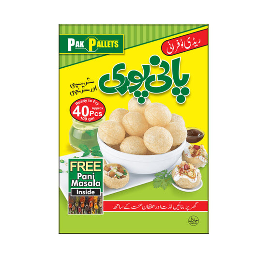 Pak Pallets Pani Puri (Gol Gappa) -40Pcs