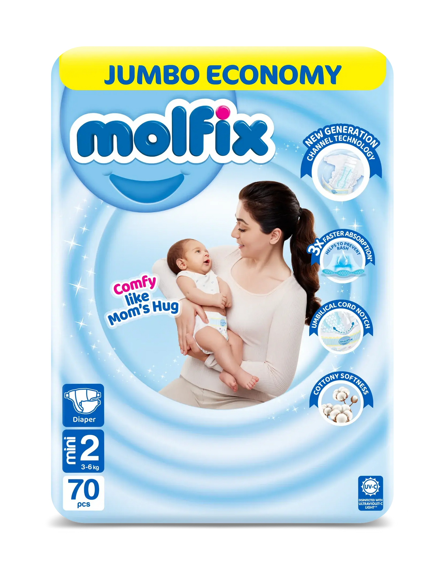 Molfix Diapers Small-2 (68 Pcs)