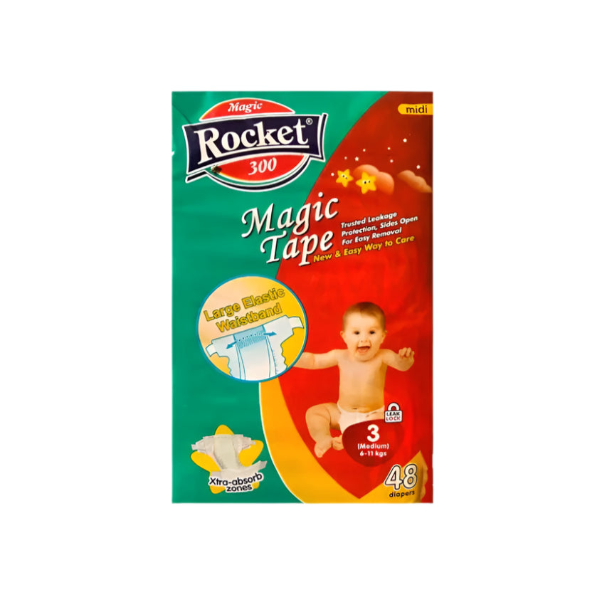 Rocket Magic Diapers Medium(48 Pcs)